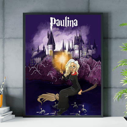 Czarodziejka - plakat, spersonalizowany prezent dla niej - Adamell.pl