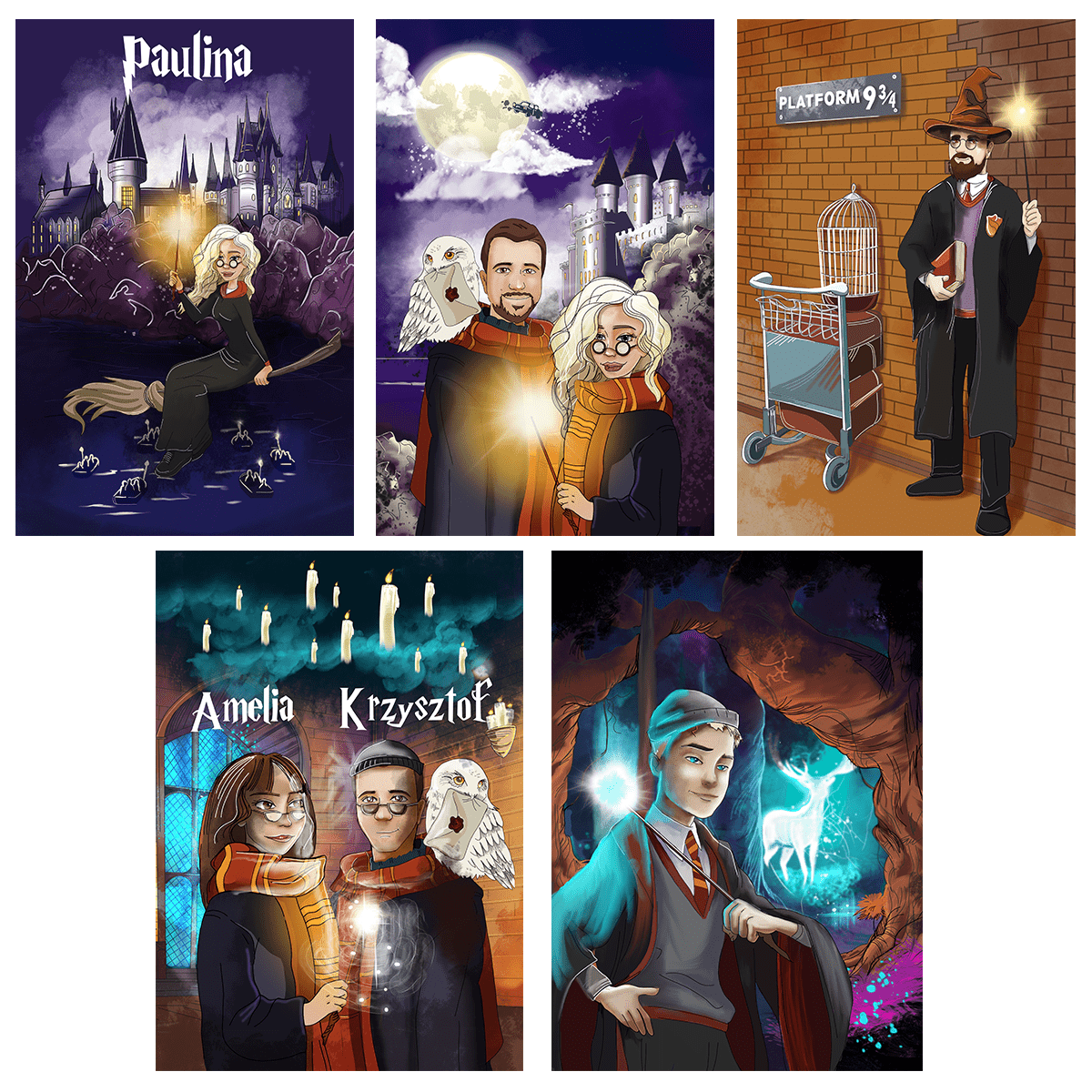 Czarodziejka - plakat, spersonalizowany prezent dla niej - Adamell.pl