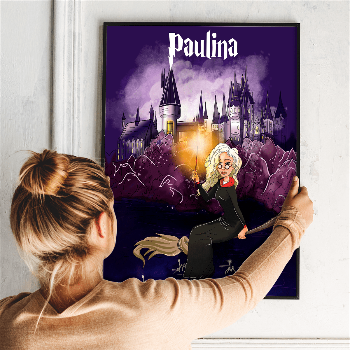 Czarodziejka - plakat, spersonalizowany prezent dla niej - Adamell.pl