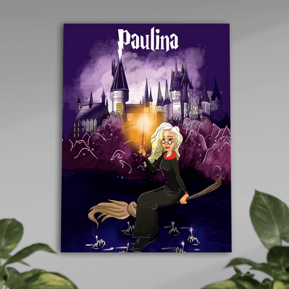 Czarodziejka - plakat, spersonalizowany prezent dla niej - Adamell.pl