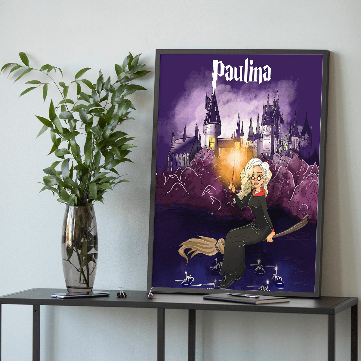 Czarodziejka - plakat, spersonalizowany prezent dla niej - Adamell.pl