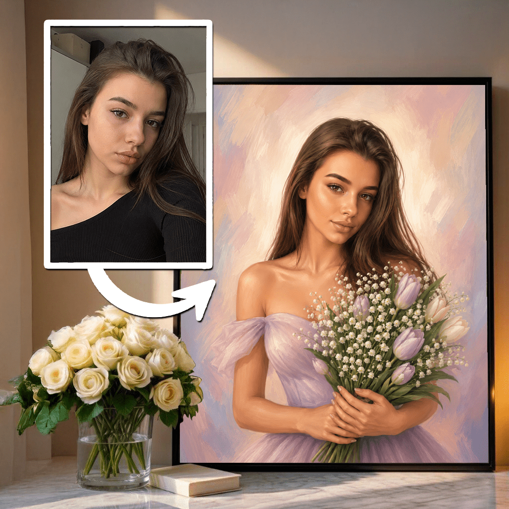 Delikatne Piękno – Personalizowany plakat dla niej - Adamell.pl