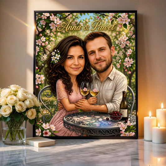 Delikatne Piękno – Personalizowany plakat dla pary - Adamell.pl