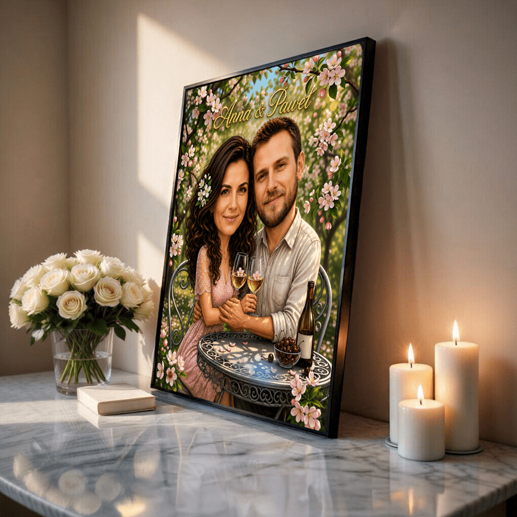 Delikatne Piękno – Personalizowany plakat dla pary - Adamell.pl