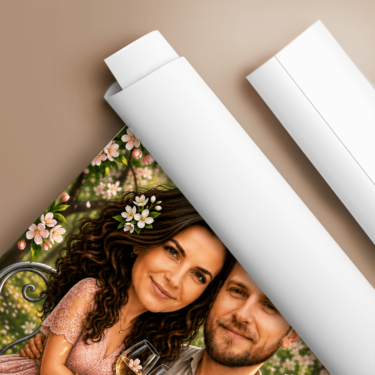 Delikatne Piękno – Personalizowany plakat dla pary - Adamell.pl