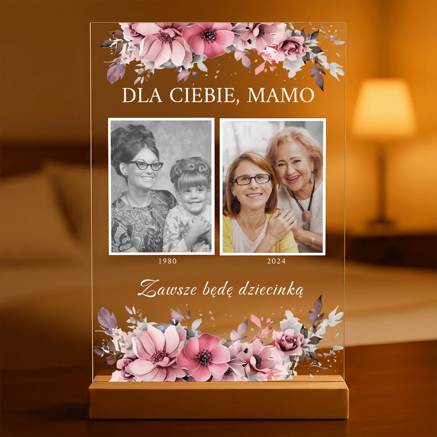 Dla Ciebie, mamo - Druk na szkle, spersonalizowany prezent dla mamy - Adamell.pl