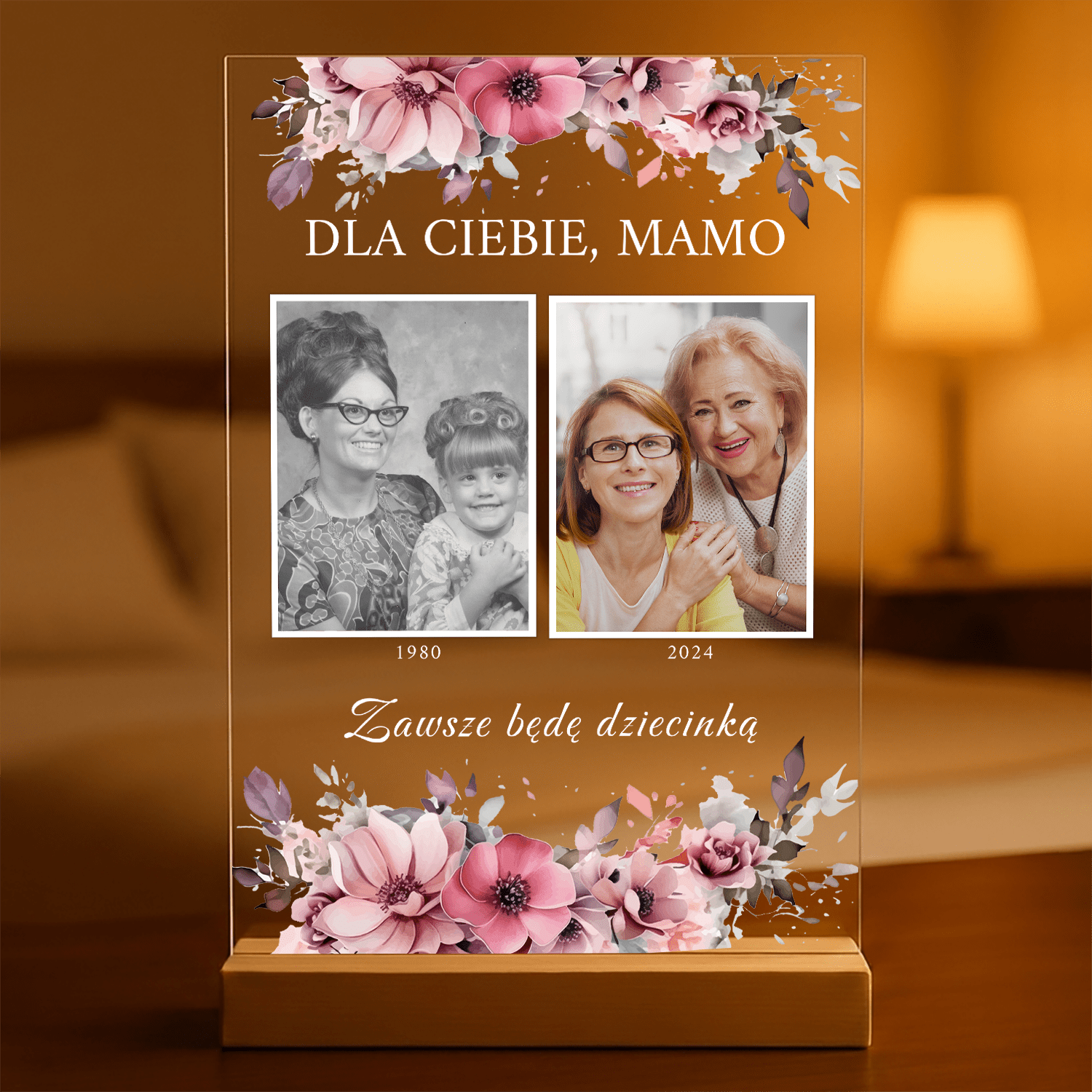 Dla Ciebie, mamo - Druk na szkle, spersonalizowany prezent dla mamy - Adamell.pl