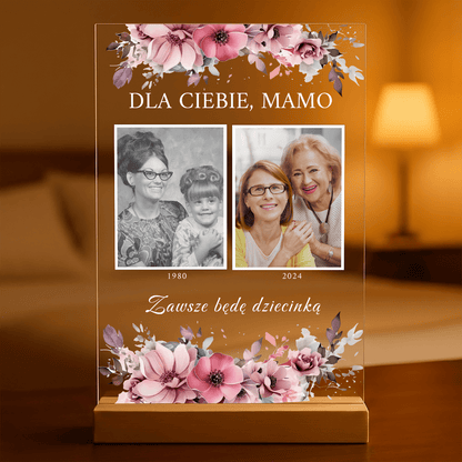 Dla Ciebie, mamo - Druk na szkle, spersonalizowany prezent dla mamy - Adamell.pl