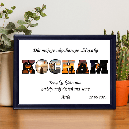 Dla mojego chłopaka - Druk na szkle, spersonalizowany prezent dla chłopaka - Adamell.pl