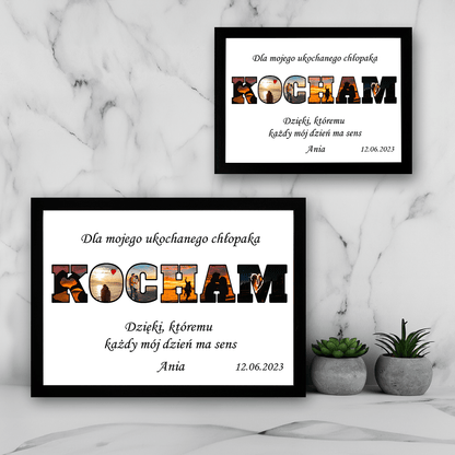 Dla mojego chłopaka - Druk na szkle, spersonalizowany prezent dla chłopaka - Adamell.pl