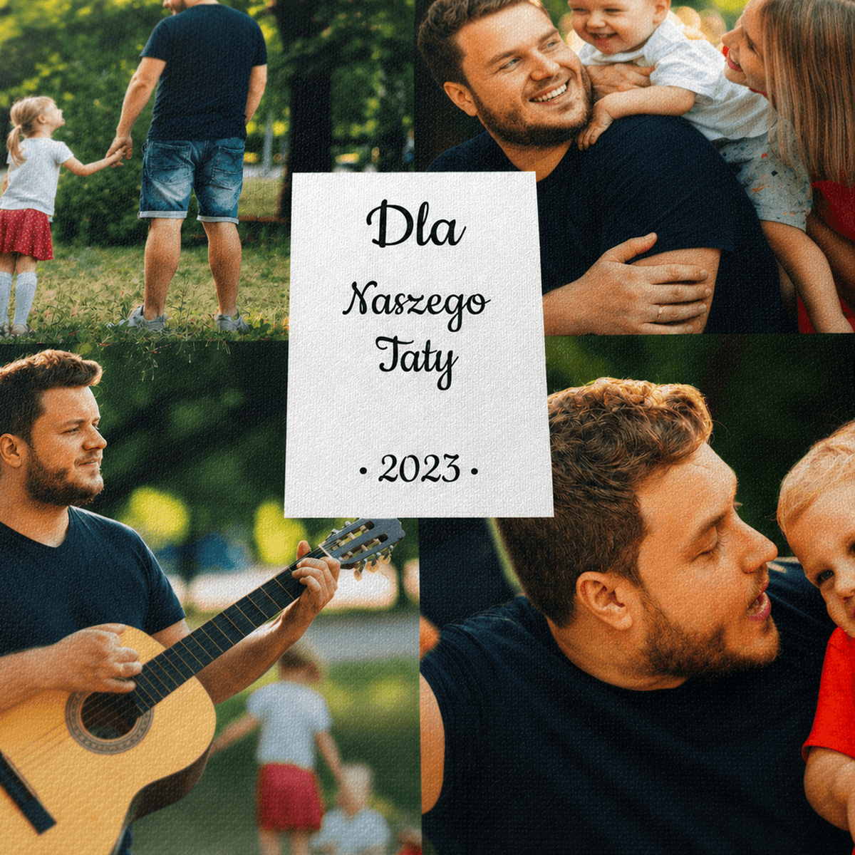 Dla naszego taty - druk na płótnie, spersonalizowany prezent dla taty - Adamell.pl