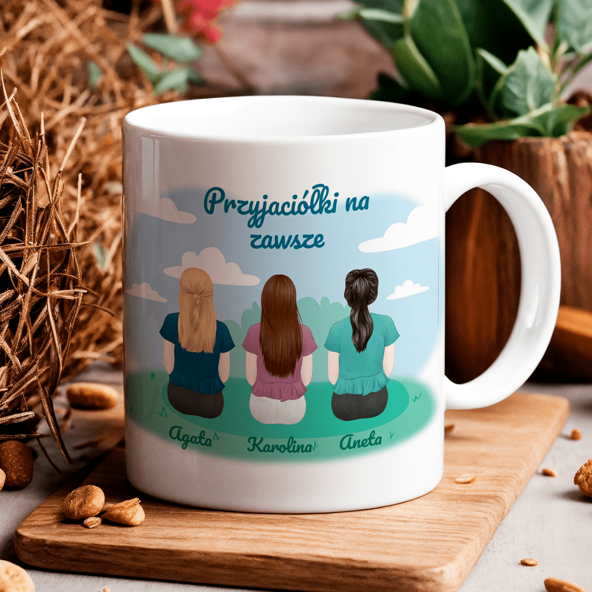 Dla przyjaciółki - 1x Kubek z nadrukiem, spersonalizowany prezent dla przyjaciółki - Adamell.pl