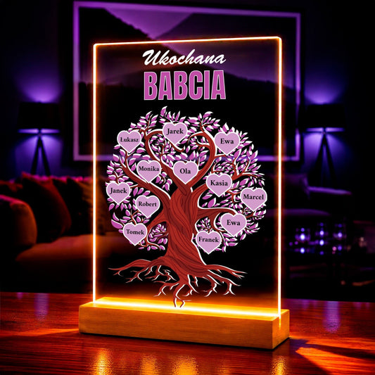 Dla ukochanej babci - Druk na szkle, spersonalizowany prezent dla babci - Adamell.pl