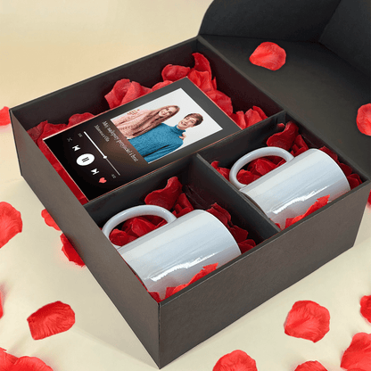 Druk na szkle + 2 kubki NA 21. URODZINY - zestaw prezentowy 2 w 1, spersonalizowany prezent na urodziny - Adamell.pl