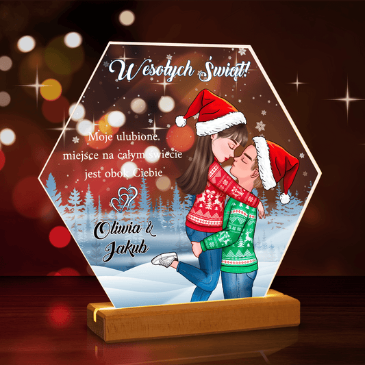 Dwoje zakochanych - Druk na szkle, spersonalizowany prezent dla męża - Adamell.pl