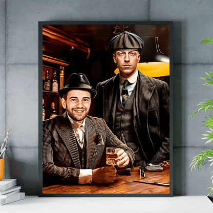 Dżentelmeni - plakat, spersonalizowany prezent dla przyjaciela - Adamell.pl