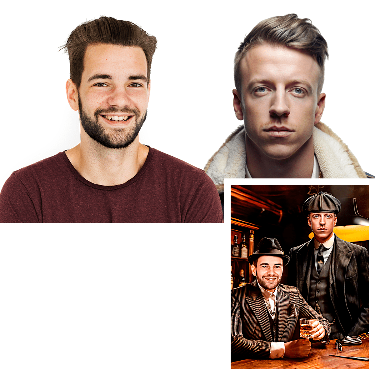 Dżentelmeni - plakat, spersonalizowany prezent dla przyjaciela - Adamell.pl