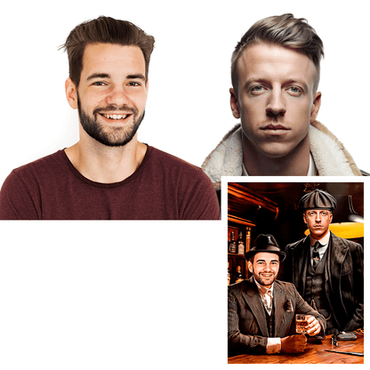 Dżentelmeni - plakat, spersonalizowany prezent dla przyjaciela - Adamell.pl