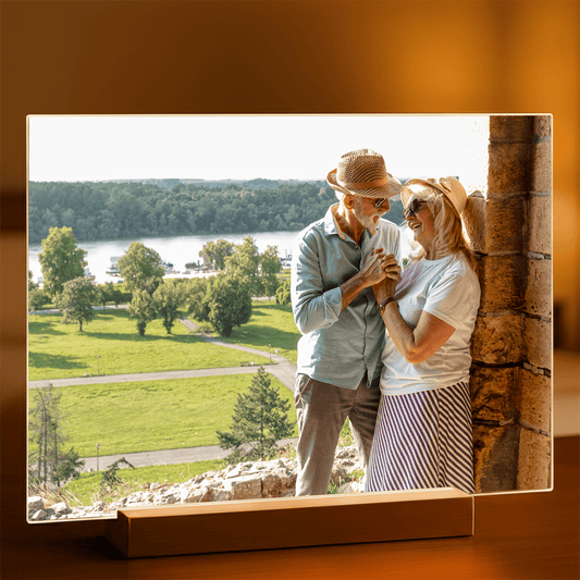 Dziadkowie zdjęcie - Druk na szkle, spersonalizowany prezent - Adamell.pl