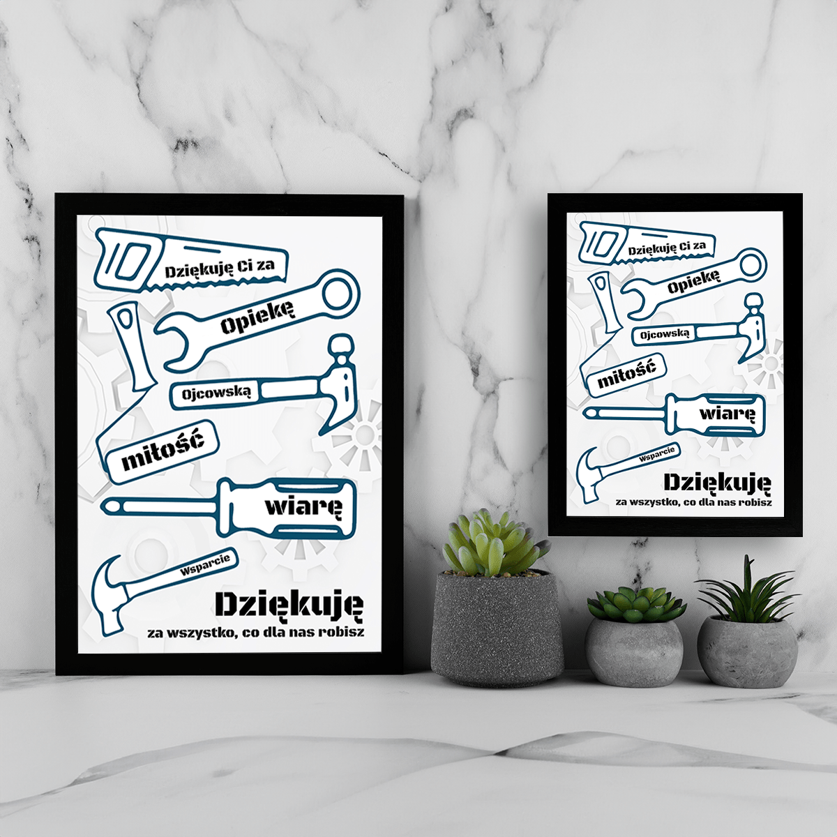 Dziękuję Ci, Tato - Druk na szkle, spersonalizowany prezent dla taty - Adamell.pl