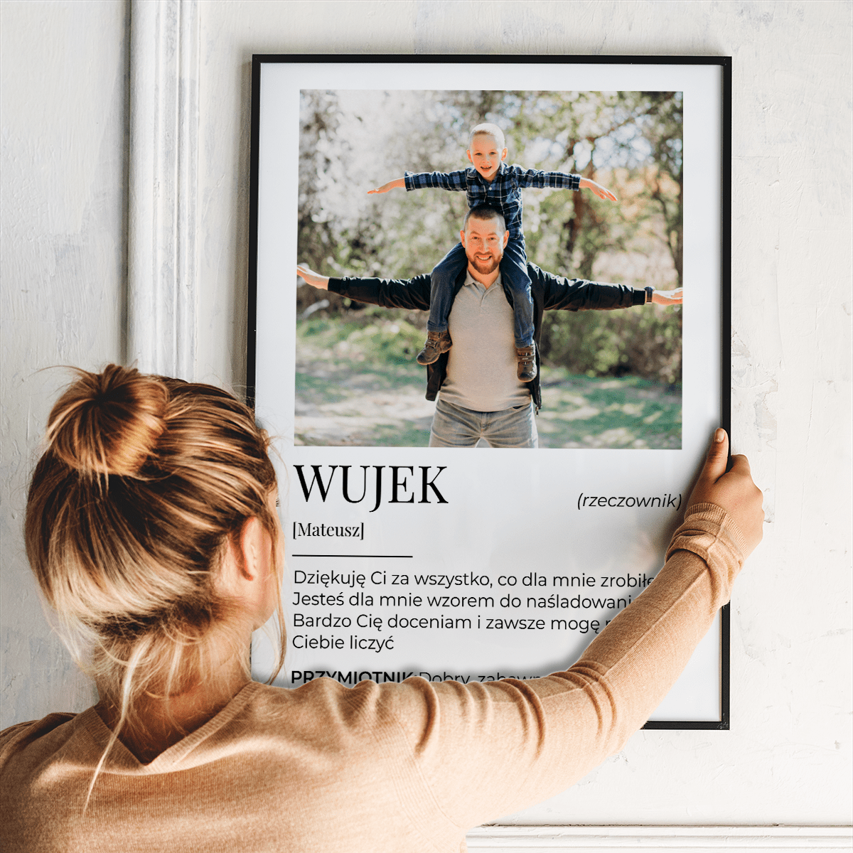 Dziękuję Ci za wszystko - plakat, spersonalizowany prezent dla wujka - Adamell.pl
