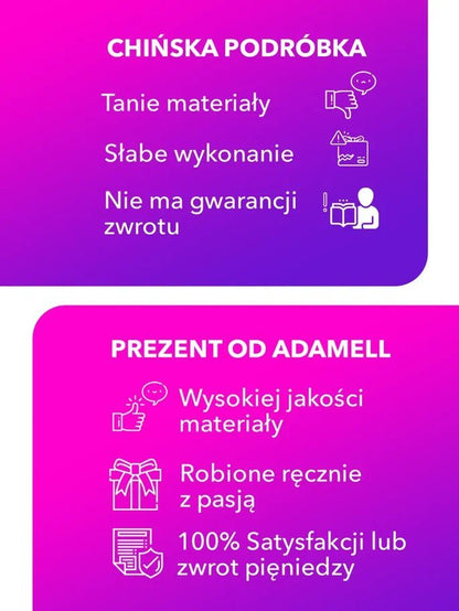 Fioletowa Wieczna świecąca róża w szkle, Kreatywny, nowoczesne prezent dla przyszłej oraz młodej mamy, dla dwojga, nowożeńców, na komunie, urodzinowy - Adamell.pl