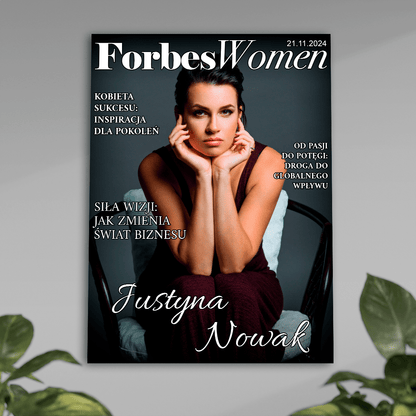 Forbes Women - plakat, spersonalizowany prezent dla kobiety - Adamell.pl