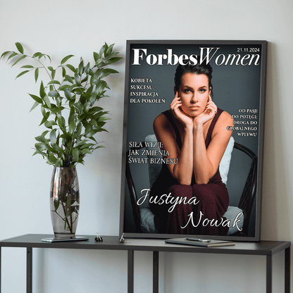 Forbes Women - plakat, spersonalizowany prezent dla kobiety - Adamell.pl