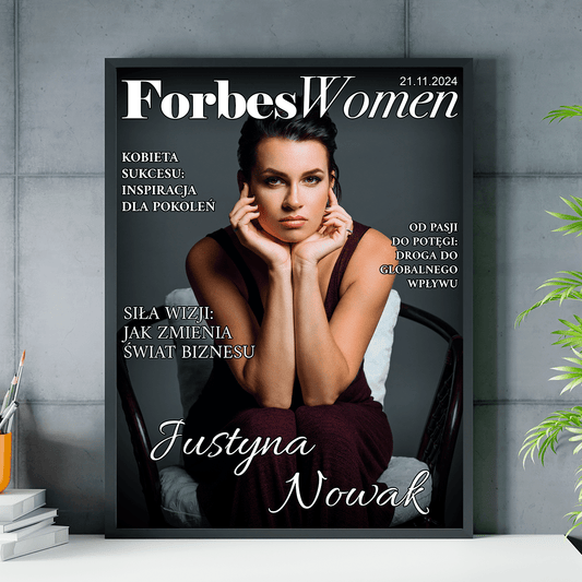 Forbes Women - plakat, spersonalizowany prezent dla kobiety - Adamell.pl