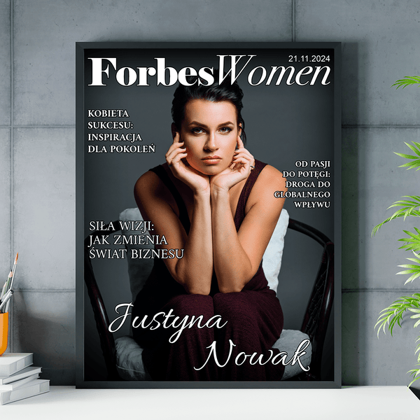 Forbes Women - plakat, spersonalizowany prezent dla kobiety - Adamell.pl