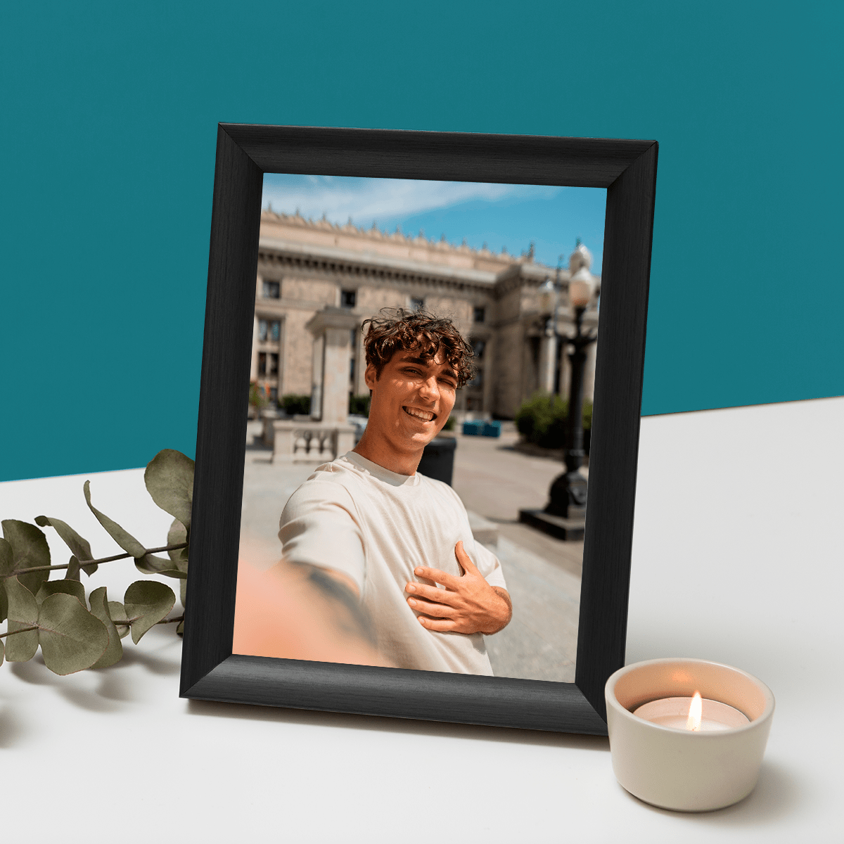 Fotografia chłopaka - Druk na szkle, spersonalizowany prezent dla mężczyzny - Adamell.pl