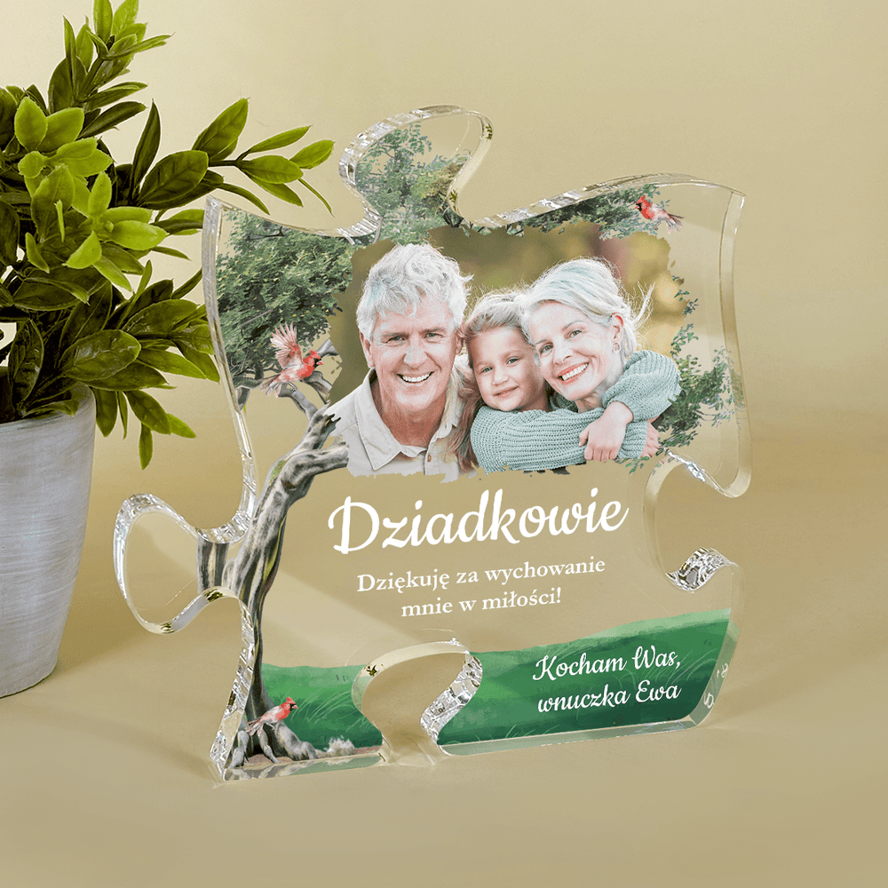 Fotografia w motywie natury - Druk na szkle - puzzel, spersonalizowany prezent dla dziadków - Adamell.pl