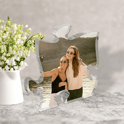 Fotografia z siostrą - Druk na szkle - puzzel, spersonalizowany prezent dla siostry - Adamell.pl