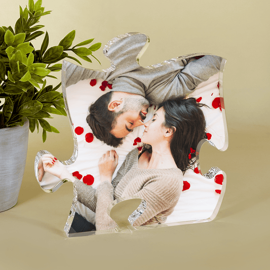 Fotografia zakochanej pary - Druk na szkle - puzzel, spersonalizowany prezent dla pary - Adamell.pl