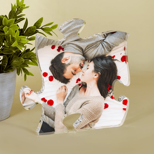 Fotografia zakochanej pary - Druk na szkle - puzzel, spersonalizowany prezent dla pary - Adamell.pl