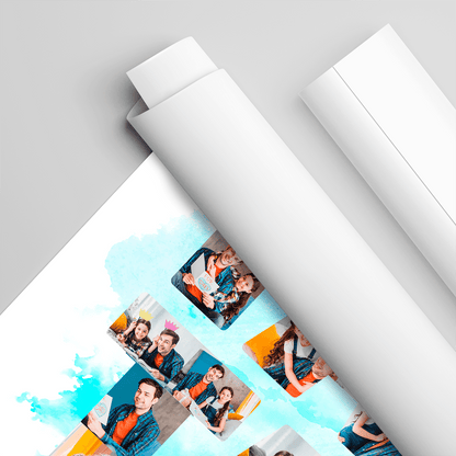 Fotokolaż TATA - plakat, spersonalizowany prezent dla taty - Adamell.pl