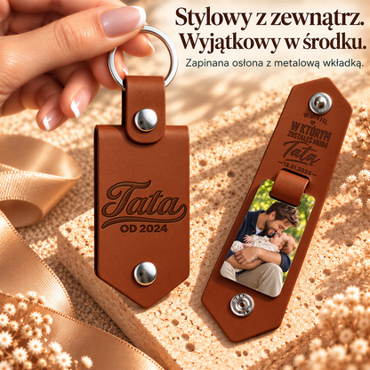 Personalizowany Brelok ze Zdjęciem dla Taty