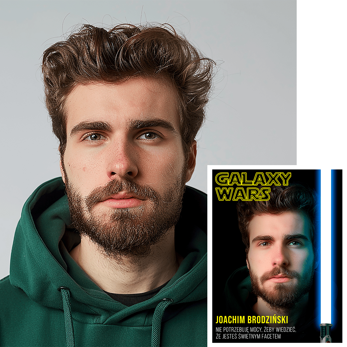 Galaxy Wars - plakat, spersonalizowany prezent dla niego - Adamell.pl