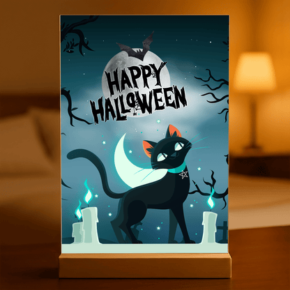 Grafika Happy Hallowen - Druk na szkle, spersonalizowany prezent dla przyjaciela - Adamell.pl