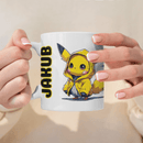 Grafika Pikachu + imię - 1x Kubek z nadrukiem, spersonalizowany prezent dla dziecka - Adamell.pl