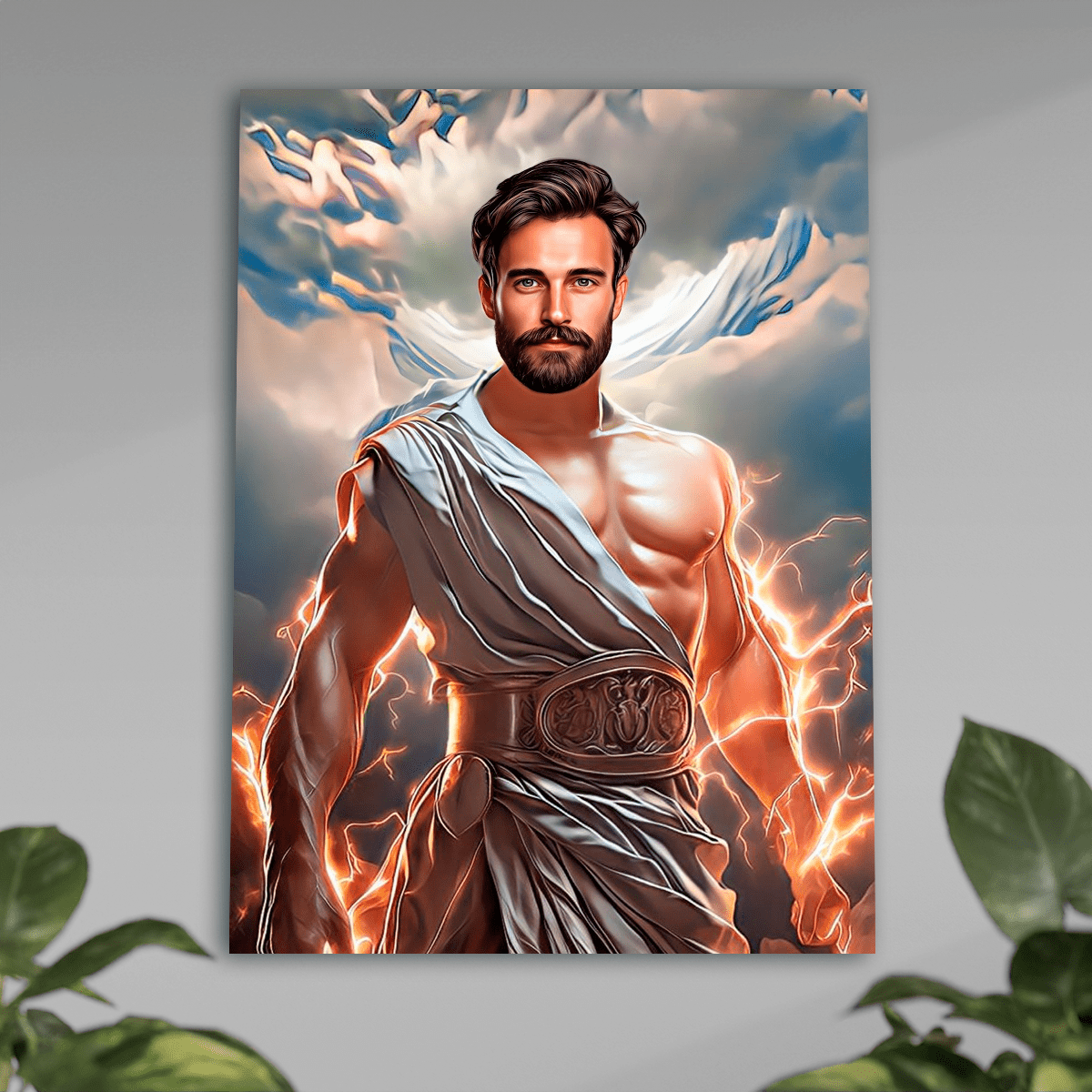Grecki bóg - plakat, spersonalizowany prezent dla niego - Adamell.pl