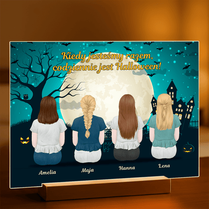 Halloween siostry Clipart - Druk na szkle, spersonalizowany prezent dla siostry - Adamell.pl