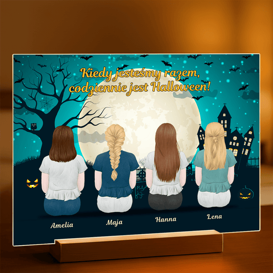 Halloween siostry Clipart - Druk na szkle, spersonalizowany prezent dla siostry - Adamell.pl