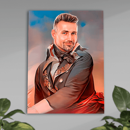 Historyczny portret generała - plakat, spersonalizowany prezent dla wujka - Adamell.pl