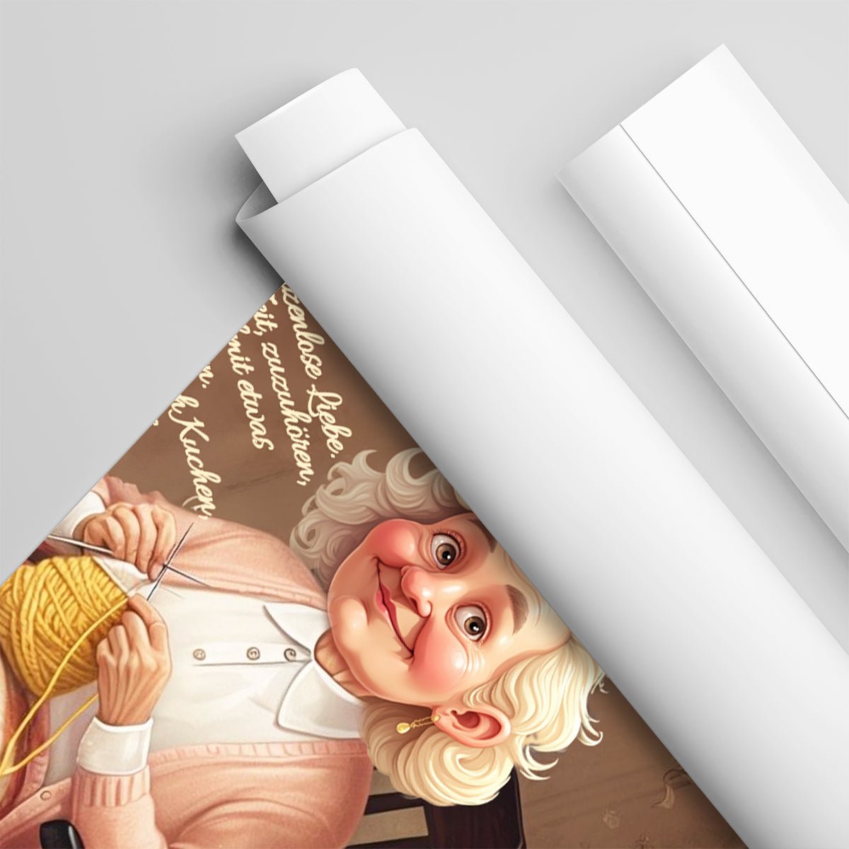 Ilustracja dla babci + tekst - plakat, spersonalizowany prezent dla babci - Adamell.pl