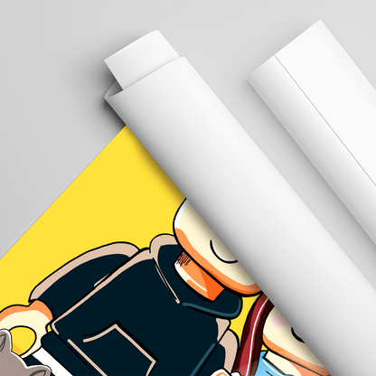 Ilustracja w stylu Lego - plakat, spersonalizowany prezent dla pary - Adamell.pl