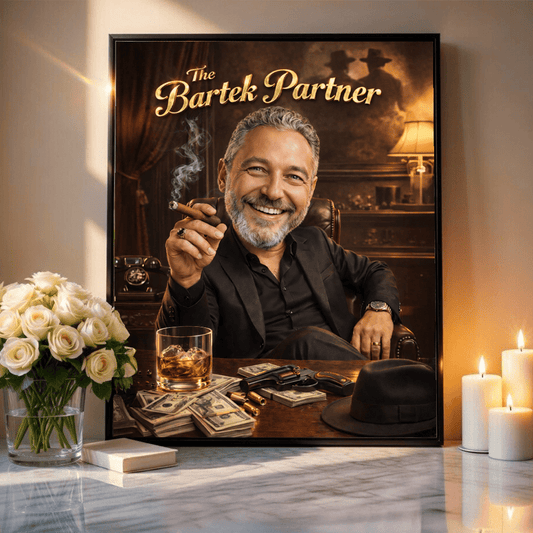 Jak gangster - plakat, spersonalizowany prezent dla niego - Adamell.pl