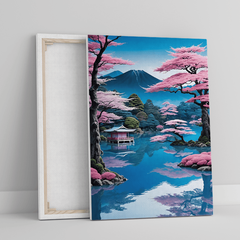 Japoński krajobraz - druk na płótnie, prezent dla przyjaciółki - Adamell.pl
