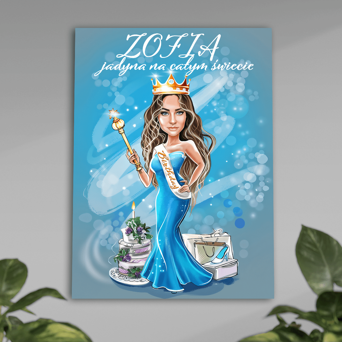 Jedyna taka na świcie - plakat, spersonalizowany prezent dla kobiety - Adamell.pl