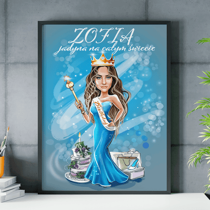 Jedyna taka na świcie - plakat, spersonalizowany prezent dla kobiety - Adamell.pl